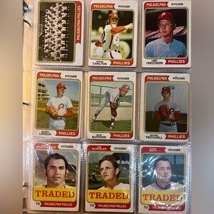 Vintage 1974 Philadelphia Phillies Baseball Cards